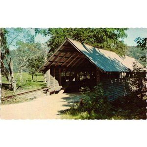 Bump Covered Bridge Number 43 Beebe River Campton New Hampshire Postcards Travel